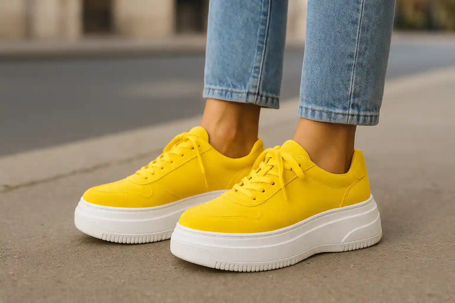 ترند کتونی خوش‌رنگ (Pop-of-Color Sneakers): کتونی اسپرت جذاب برای تابستان ۲۰۲۵